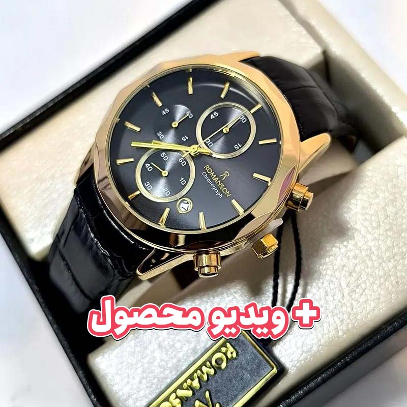 ساعت مردانه رومانسون کرنوگراف بند چرم