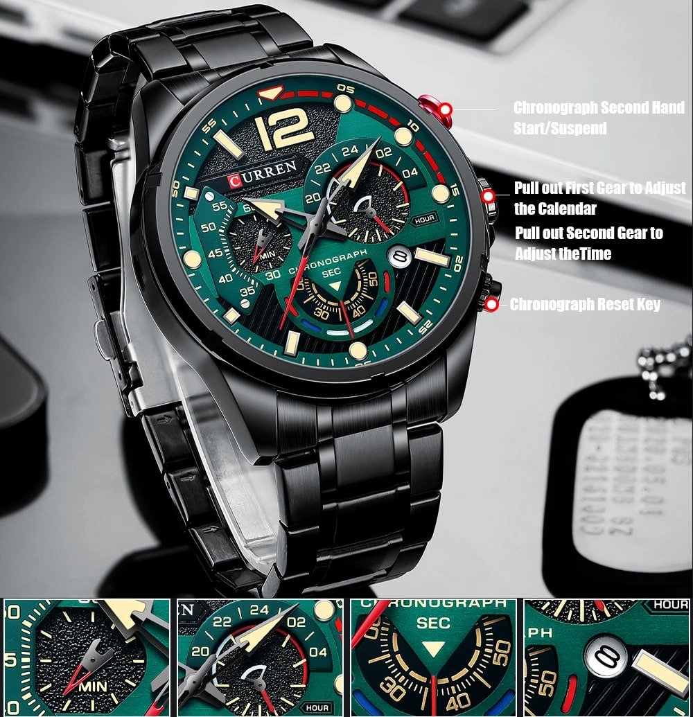 ساعت مردانه کارن 8395 سه موتوره