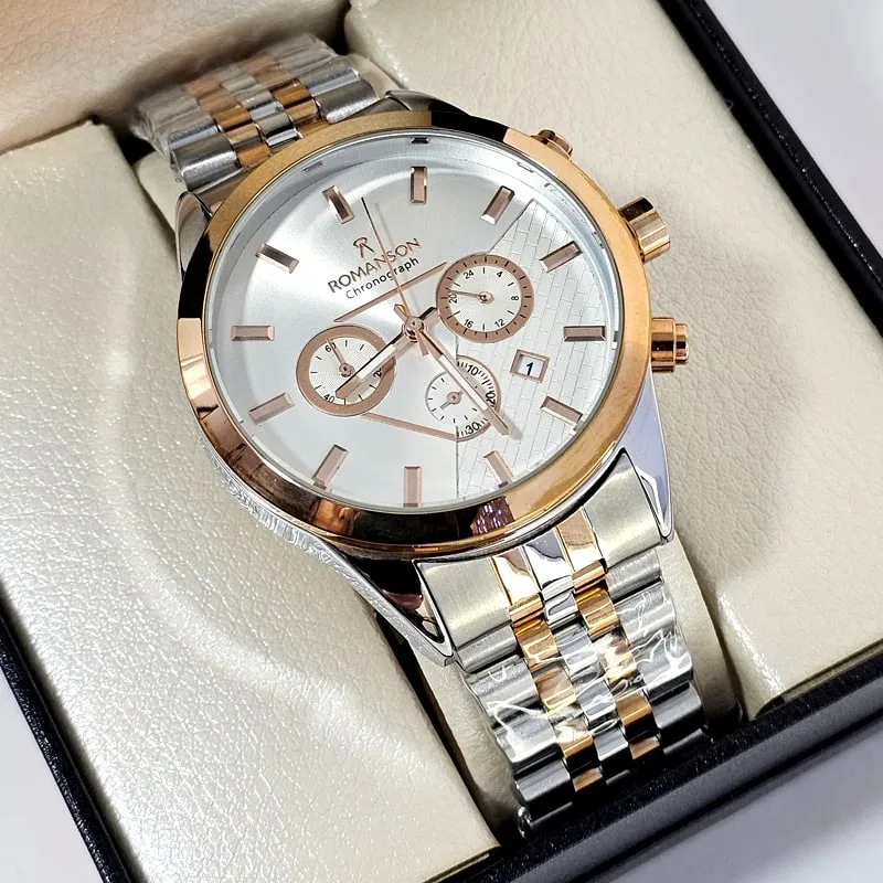 ساعت مردانه رومانسون سه موتوره کرنوگراف