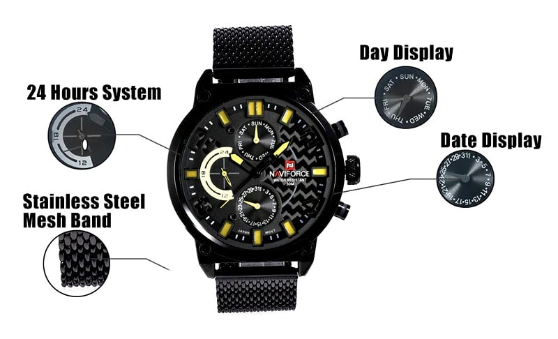 ساعت مچی مردانه نیوی فورس/ناویفورس 9068