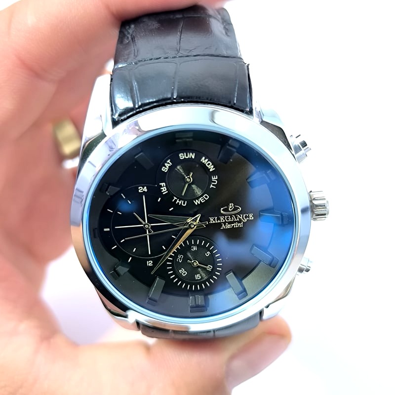 ساعت مردانه الگانس بند چرم