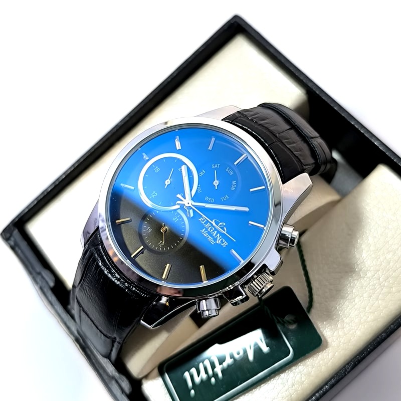 ساعت مردانه الگانس بند چرم