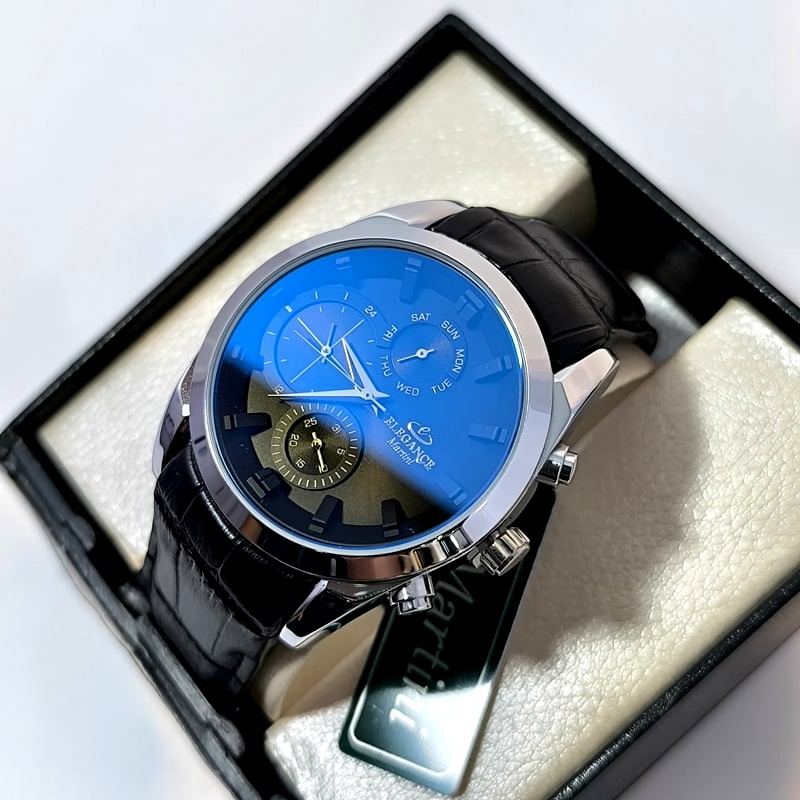 ساعت مردانه الگانس بند چرم