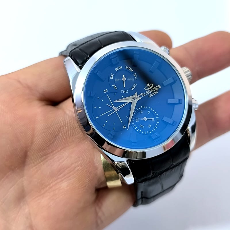 ساعت مردانه الگانس بند چرم