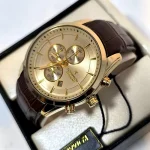 ساعت مردانه رومانسون کرنوگراف بند چرم