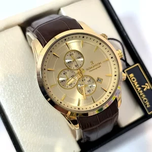 ساعت مردانه رومانسون کرنوگراف بند چرم