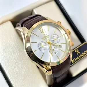 ساعت مردانه رومانسون کرنوگراف بند چرم
