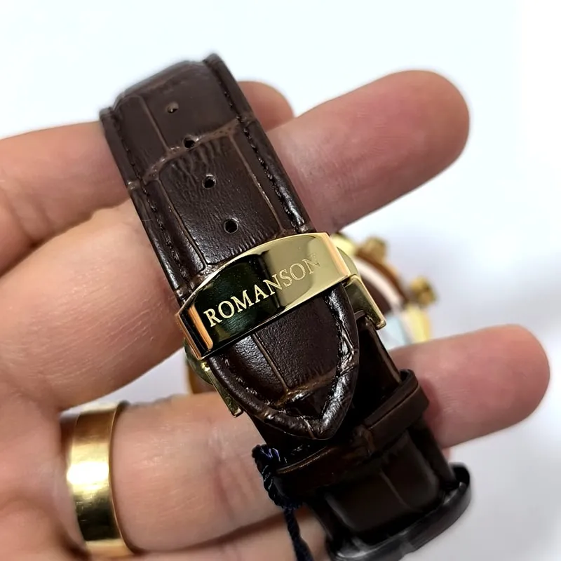 ساعت مردانه رومانسون کرنوگراف بند چرم