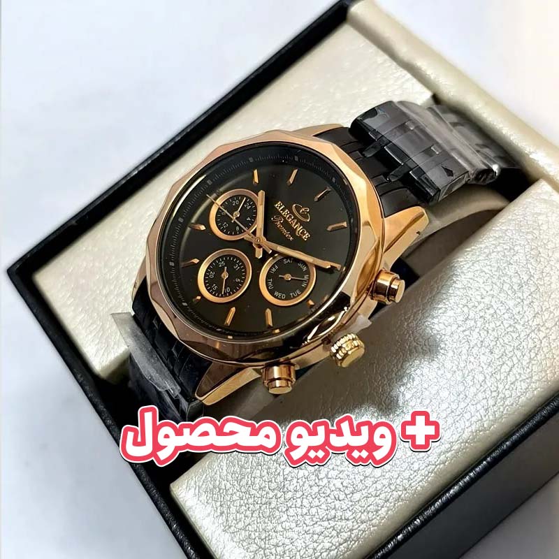ساعت مردانه الگانس فول تایم ژاپن - رنگ ثابت - ضد آب - 111801