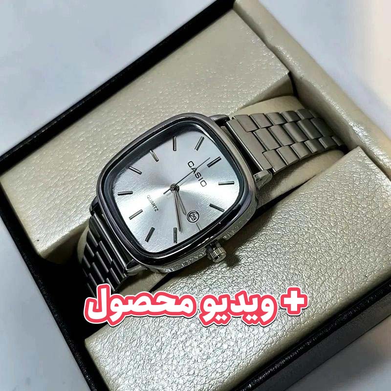 ساعت مردانه کاسیو مربعی تاریخ دار