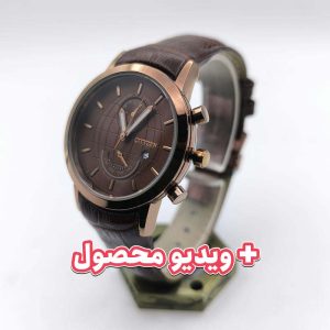 ساعت زنانه سیتیزن بند چرم