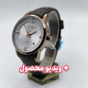 ساعت زنانه سیتیزن بند چرم