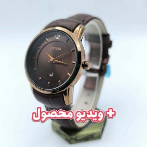 ساعت زنانه سیتیزن بند چرم
