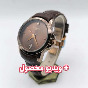ساعت زنانه سیتیزن بند چرم