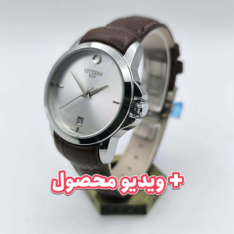 ساعت زنانه سیتیزن بند چرم