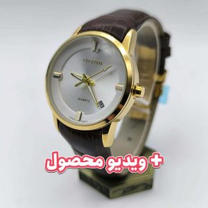 ساعت زنانه سیتیزن بند چرم