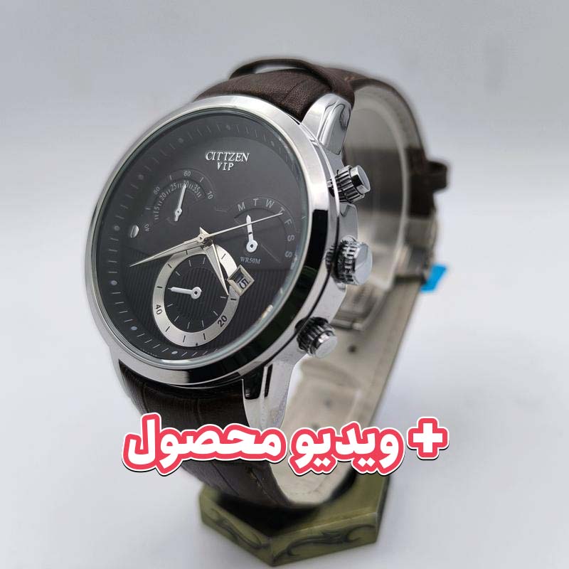 ساعت مردانه سیتیزن بند چرم