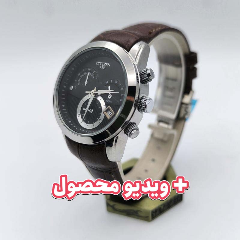 ساعت زنانه سیتیزن بند چرم