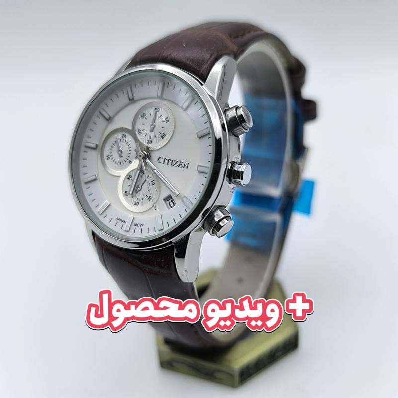 ساعت زنانه سیتیزن بند چرم