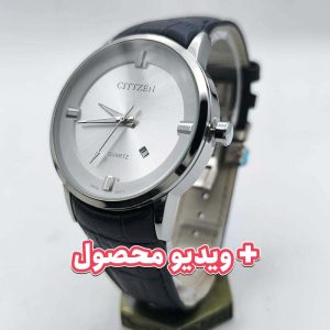 ساعت مردانه سیتیزن بند چرم تاریخ دار