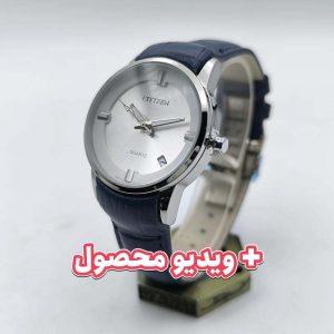 ساعت زنانه سیتیزن بند چرم تاریخ دار