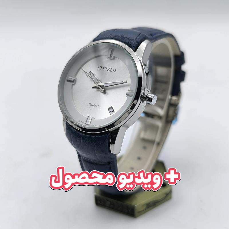 ساعت زنانه سیتیزن بند چرم تاریخ دار