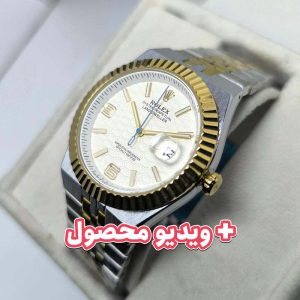 ساعت مردانه رولکس دیت جاست صفحه سفید