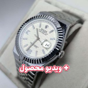 ساعت مردانه رولکس دیت جاست صفحه سفید