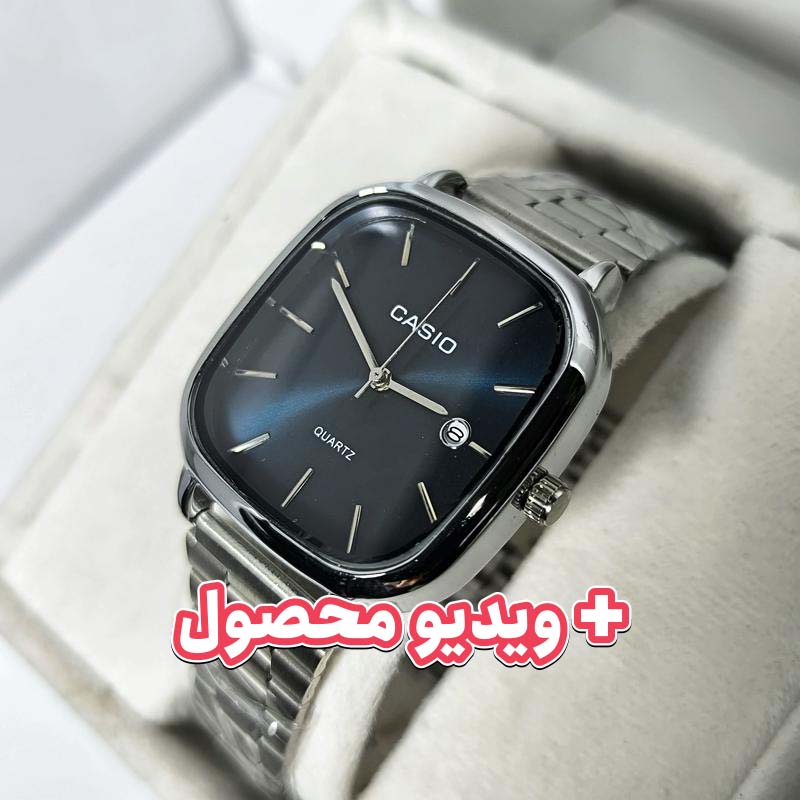 ساعت مردانه کاسیو مربعی تاریخ دار