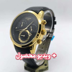 ساعت مردانه سیتیزن بند چرم تاریخ دار