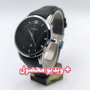 ساعت زنانه سیتیزن بند چرم تاریخ دار
