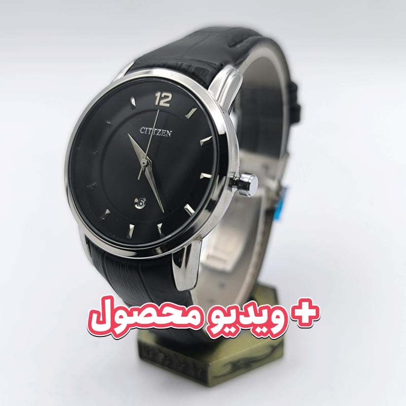 ساعت زنانه سیتیزن بند چرم تاریخ دار