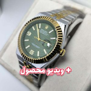 ساعت مردانه رولکس دیت جاست صفحه سبز