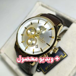 ساعت مردانه رومانسون کرنوگراف بند چرم قهوه ای
