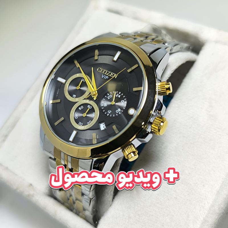 ساعت مردانه سیتیزن کرنوگراف صفحه مشکی