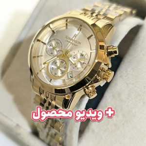 ساعت زنانه الگانس کرنوگراف طلایی
